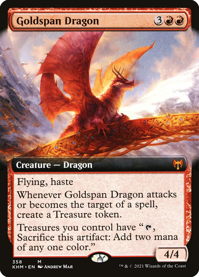 Goldspan Dragon [Kaldheim] (358)