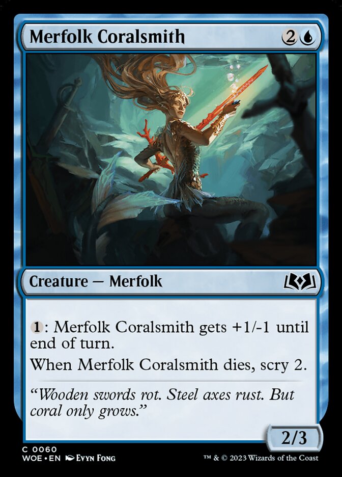 Merfolk Coralsmith [Wilds of Eldraine] (60)