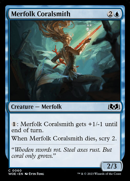 Merfolk Coralsmith [Wilds of Eldraine] (60)