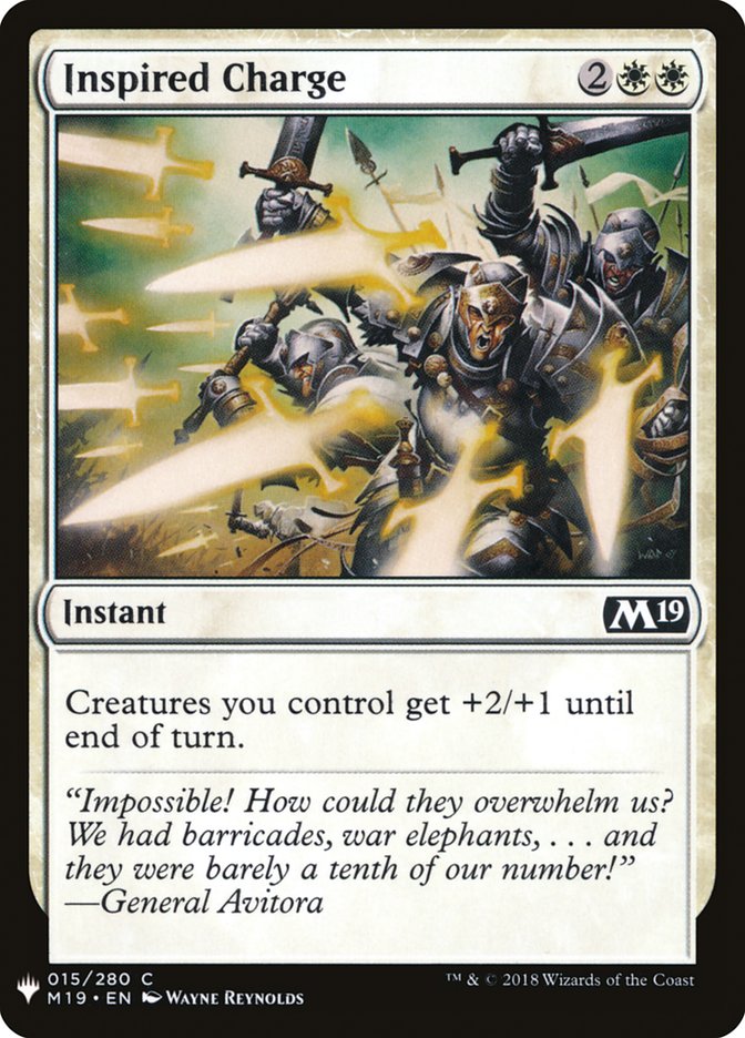 Inspired Charge [The List] (M19-15)