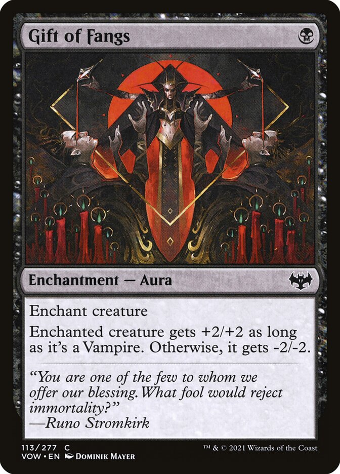 Gift of Fangs [Innistrad: Crimson Vow] (113)