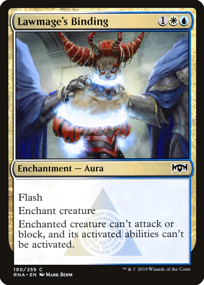Lawmage's Binding [Ravnica Allegiance] (190)