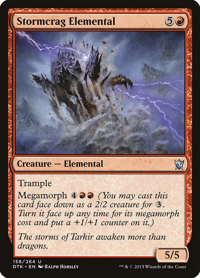 Stormcrag Elemental [Dragons of Tarkir] (158)