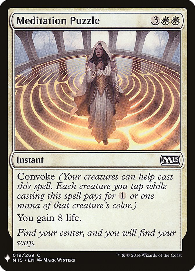 Meditation Puzzle [The List] (M15-19)