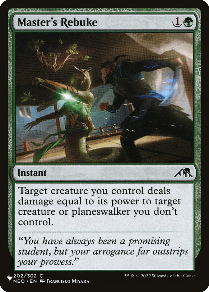 Master's Rebuke [The List] (NEO-202)
