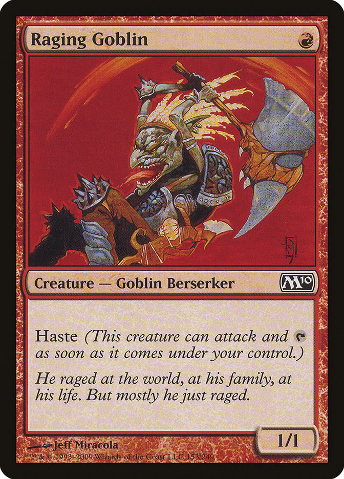 Raging Goblin [Magic 2010] (153)