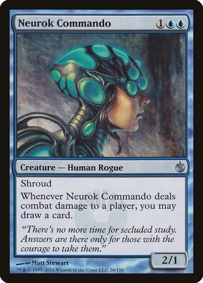Neurok Commando [Mirrodin Besieged] (28)