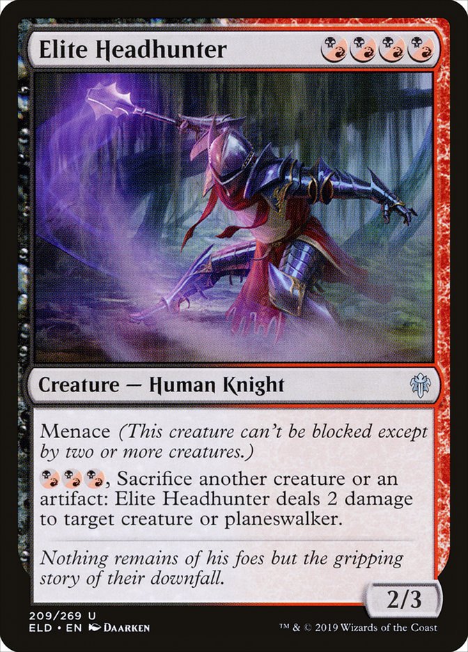 Elite Headhunter [Throne of Eldraine] (209)