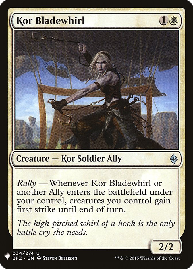 Kor Bladewhirl [The List] (BFZ-34)