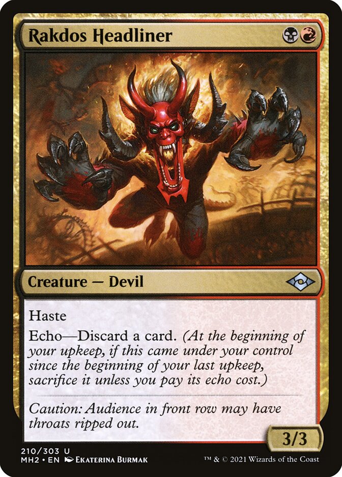 Rakdos Headliner [Modern Horizons 2] (210)