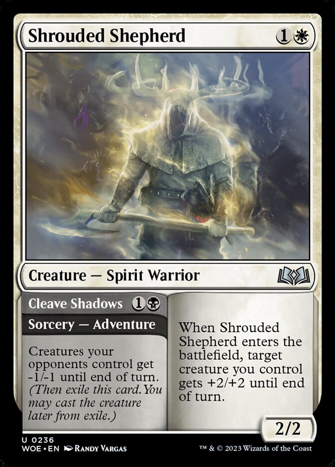 Shrouded Shepherd // Cleave Shadows [Wilds of Eldraine] (236)