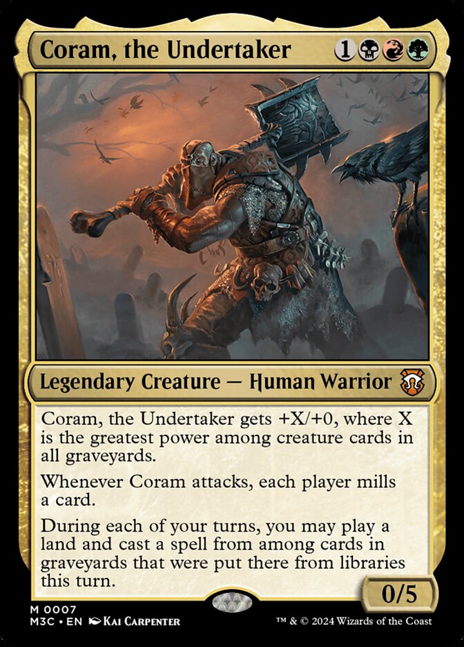 Coram, the Undertaker [Modern Horizons 3 Commander] (7)