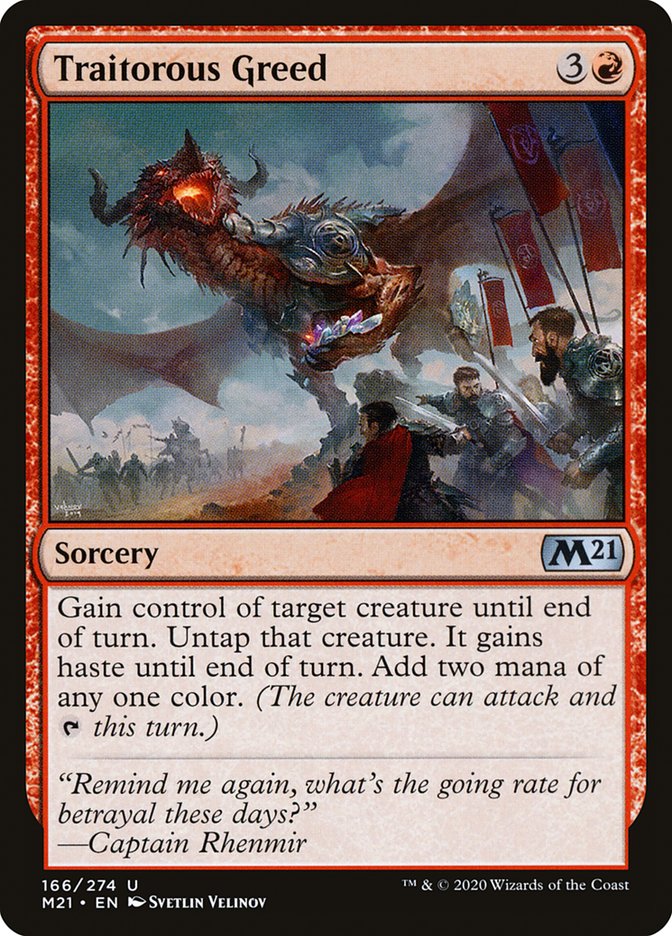 Traitorous Greed [Core Set 2021] (166)
