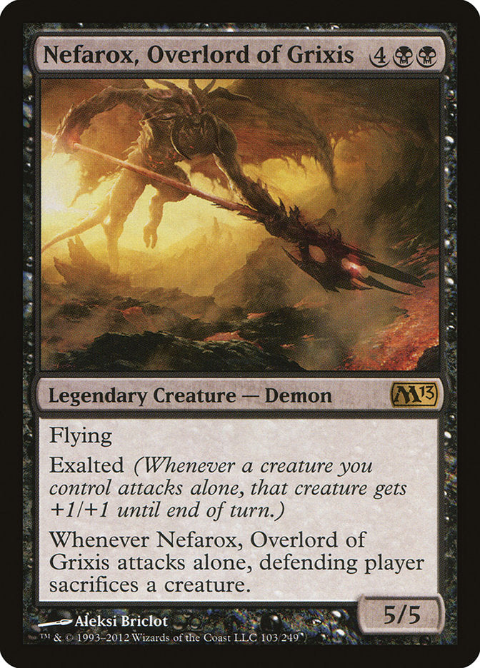 Nefarox, Overlord of Grixis [Magic 2013] (103)