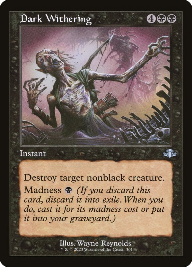 Dark Withering [Dominaria Remastered] (301)