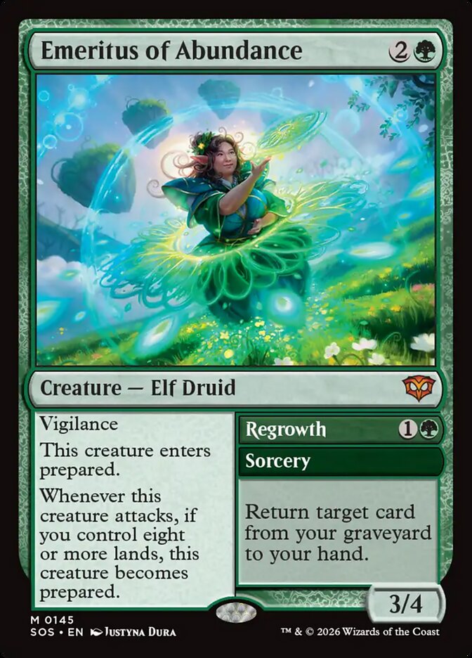 Emeritus of Abundance // Regrowth [Secrets of Strixhaven] (339)
