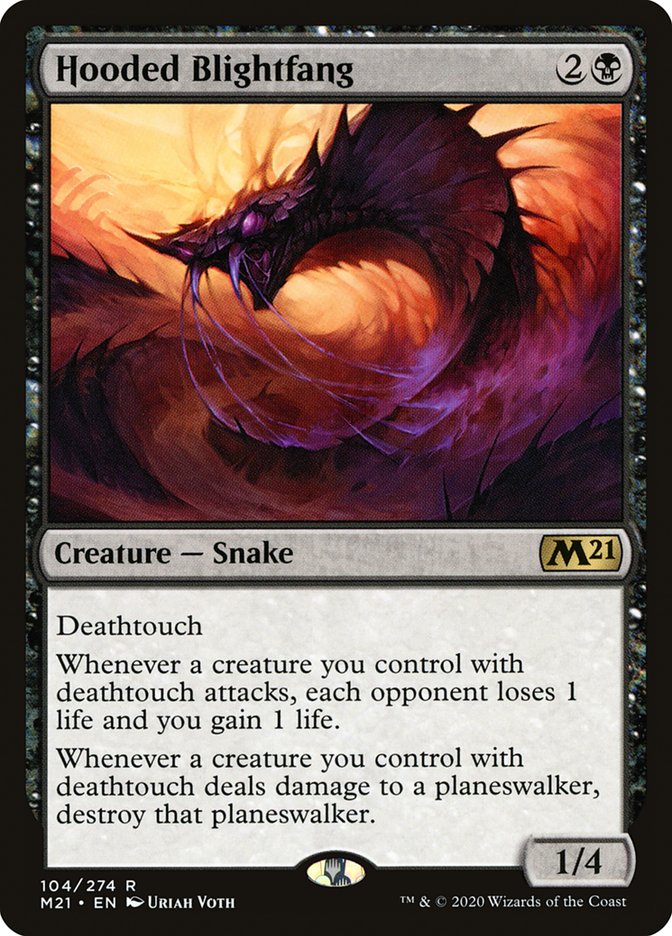 Hooded Blightfang [Core Set 2021] (104)