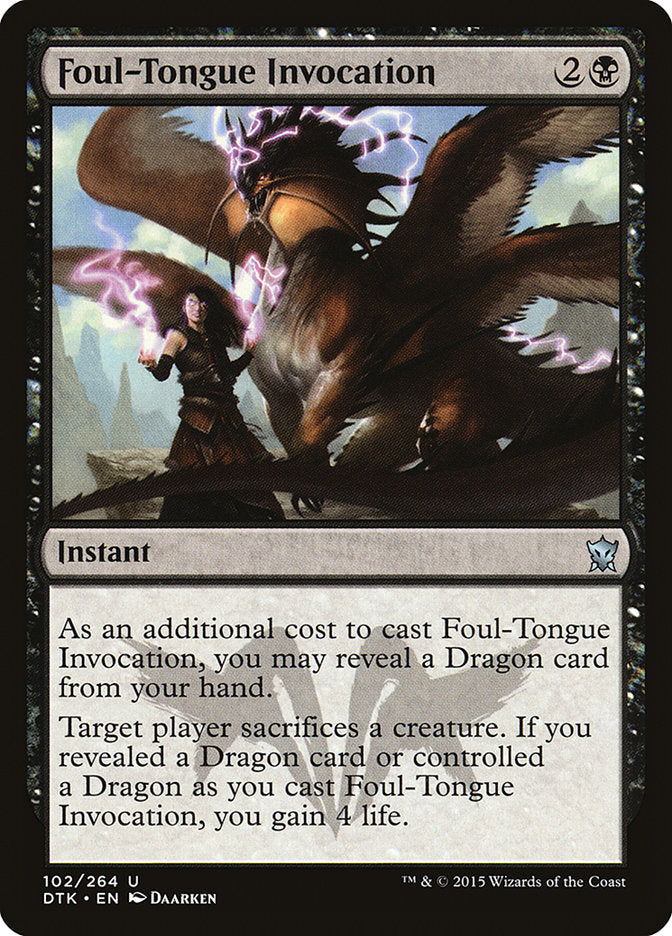 Foul-Tongue Invocation [Dragons of Tarkir] (102)