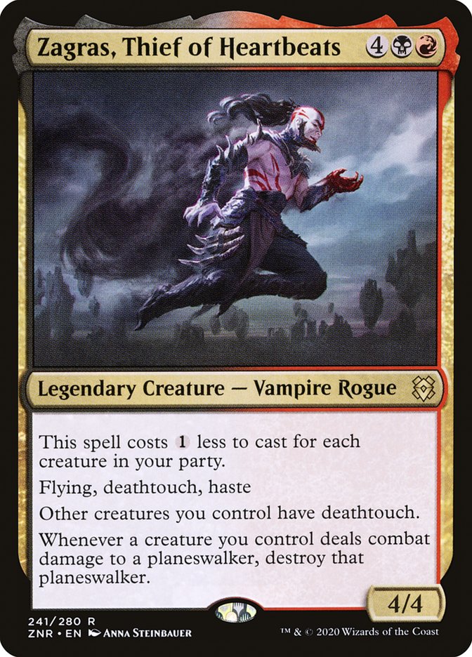 Zagras, Thief of Heartbeats [Zendikar Rising] (241)