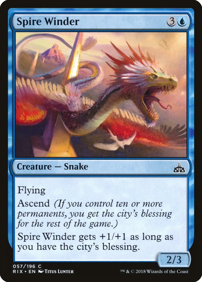 Spire Winder [Rivals of Ixalan] (57)