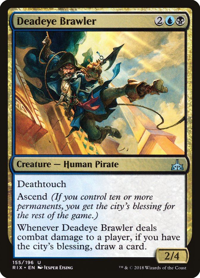 Deadeye Brawler [Rivals of Ixalan] (155)