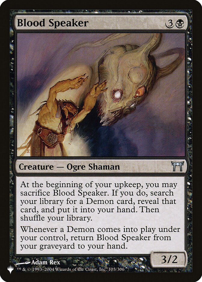 Blood Speaker [The List] (CHK-103)
