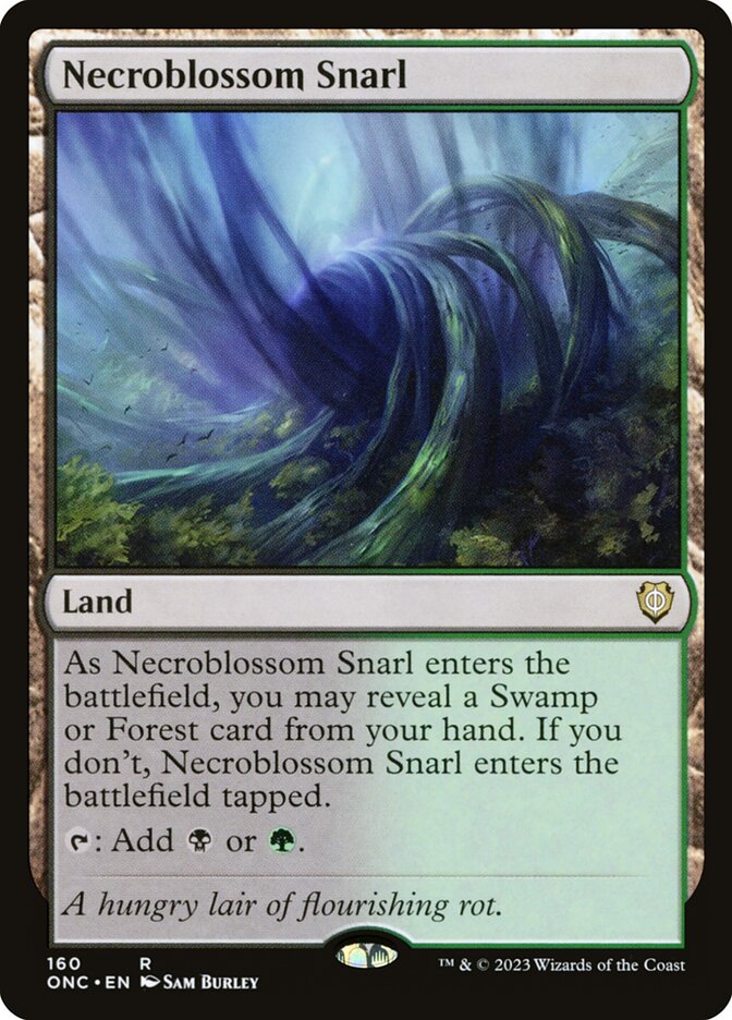 Necroblossom Snarl [Phyrexia: All Will Be One Commander] (160)