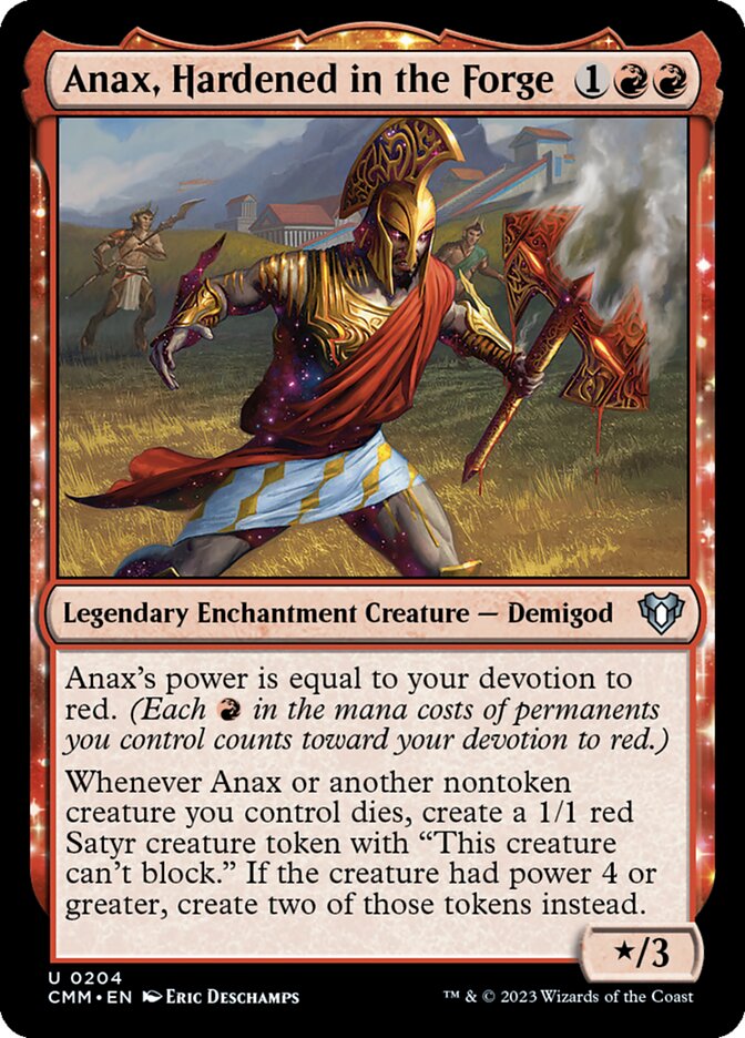 Anax, Hardened in the Forge [Commander Masters] (204)