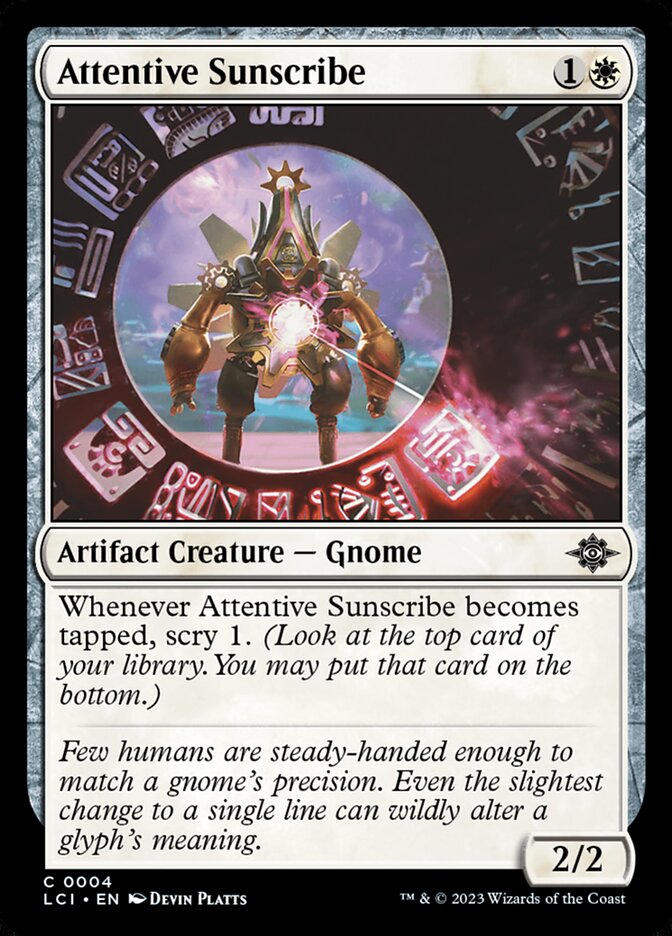 Attentive Sunscribe [The Lost Caverns of Ixalan] (4)