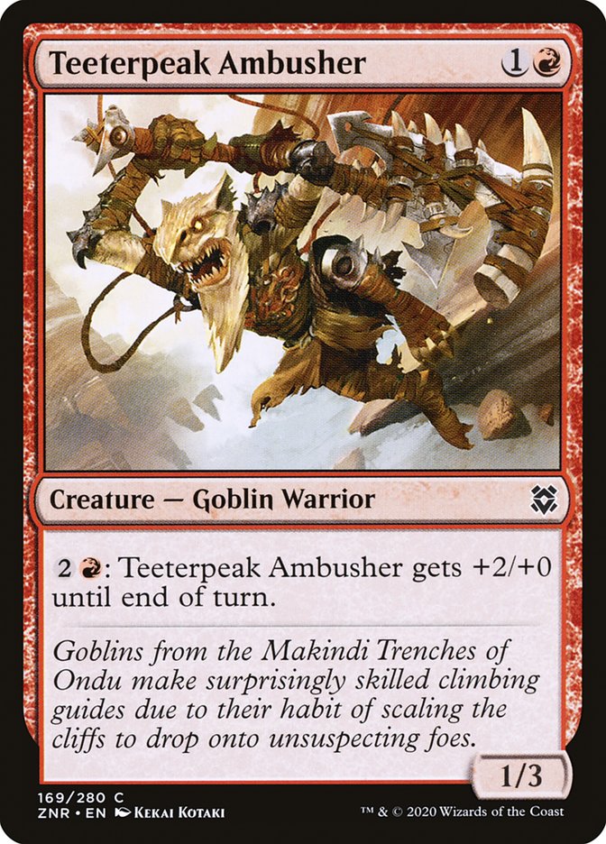 Teeterpeak Ambusher [Zendikar Rising] (169)