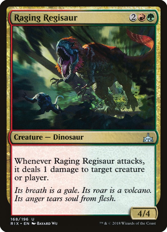 Raging Regisaur [Rivals of Ixalan] (168)