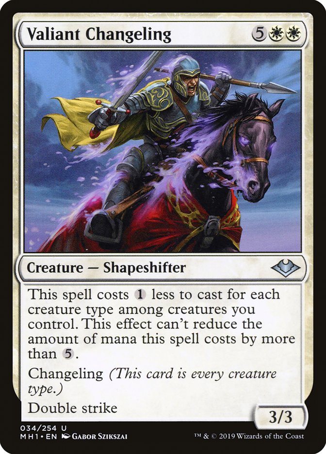 Valiant Changeling [Modern Horizons] (34)