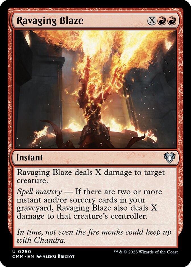 Ravaging Blaze [Commander Masters] (250)