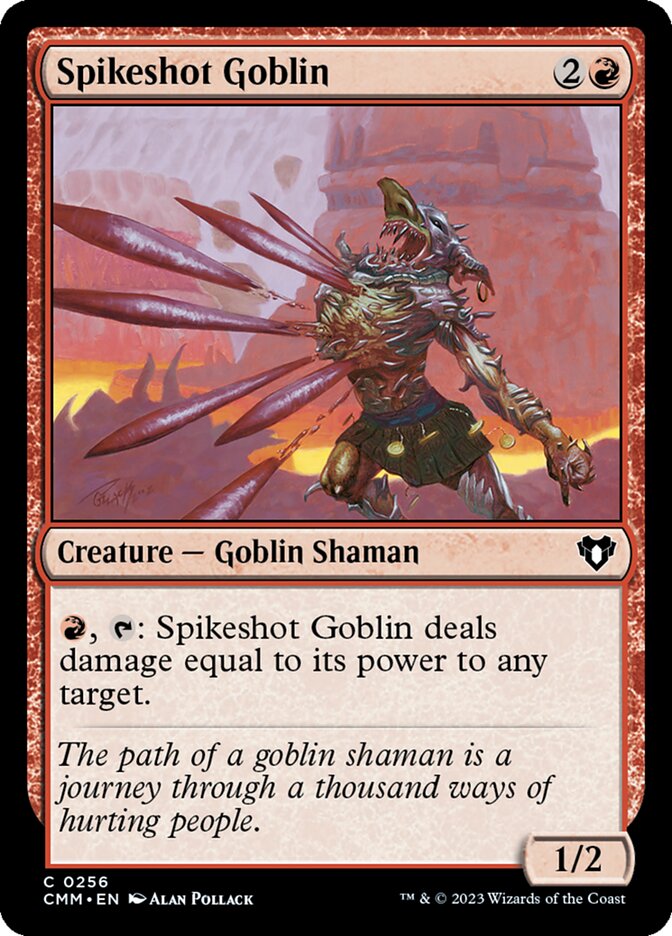 Spikeshot Goblin [Commander Masters] (256)