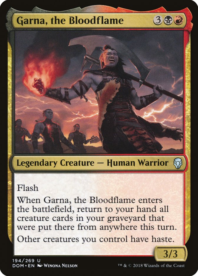 Garna, the Bloodflame [Dominaria] (194)