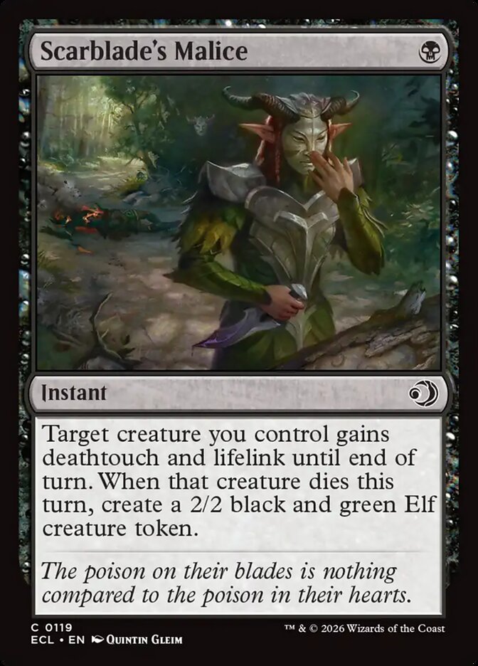 Scarblade's Malice [Lorwyn Eclipsed] (119)