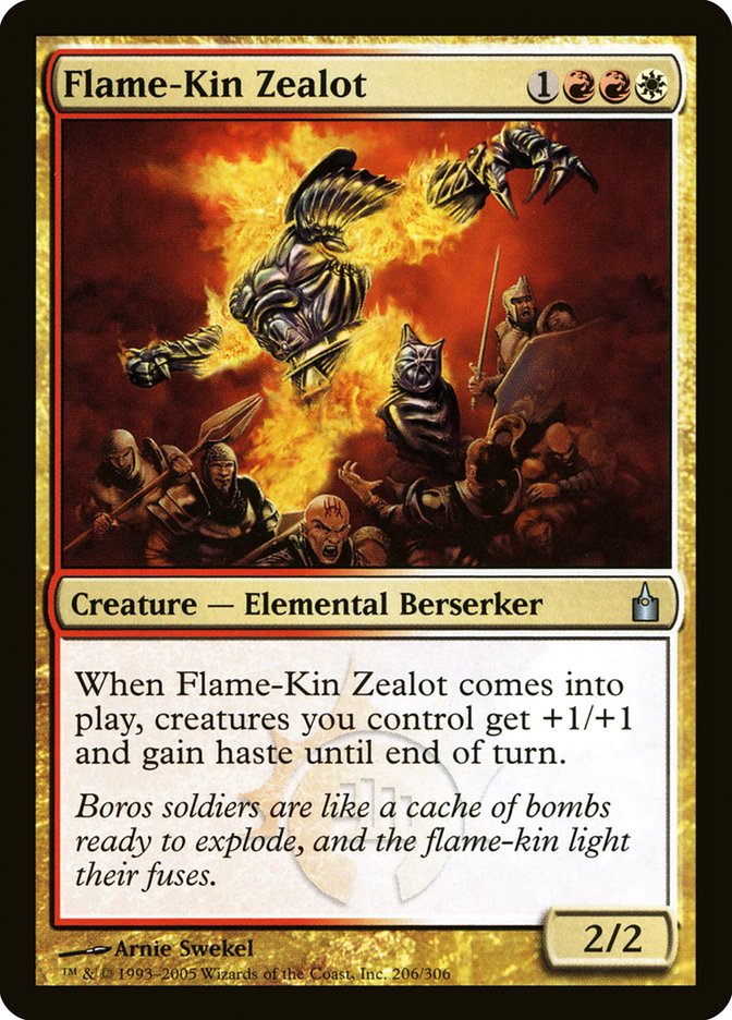 Flame-Kin Zealot [Ravnica: City of Guilds] (206)