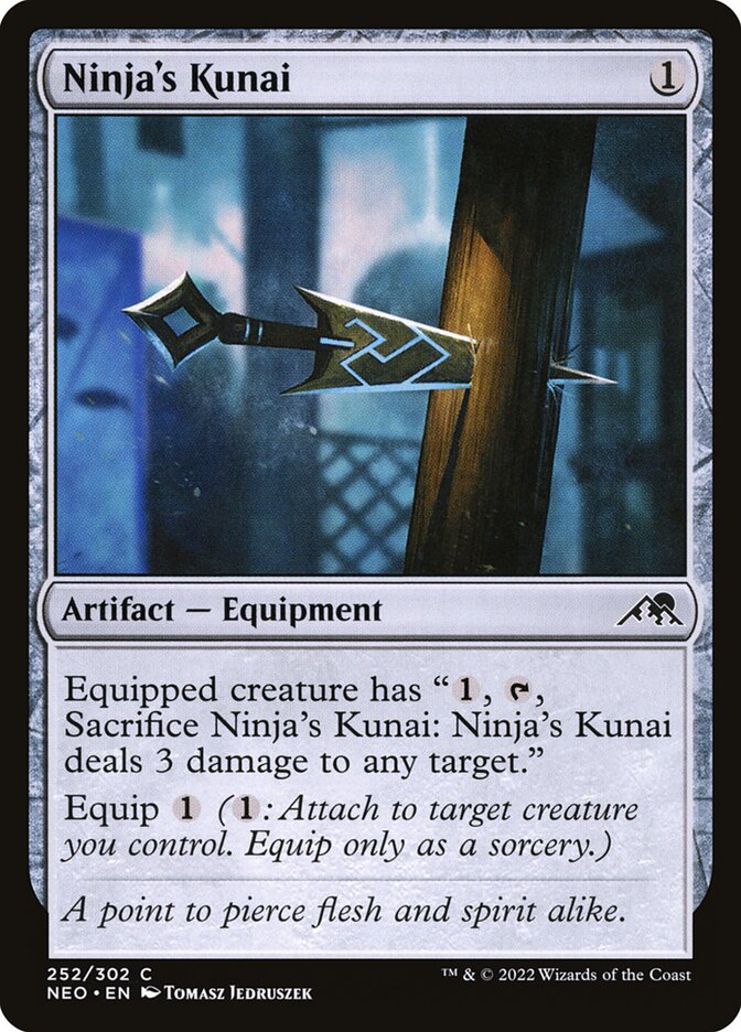 Ninja's Kunai [Kamigawa: Neon Dynasty] (252)