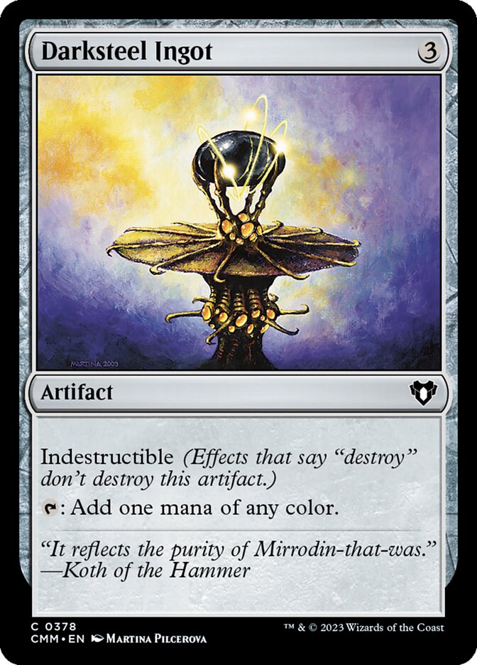 Darksteel Ingot [Commander Masters] (378)