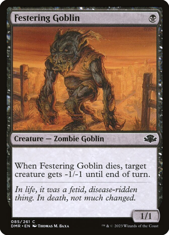 Festering Goblin [Dominaria Remastered] (85)