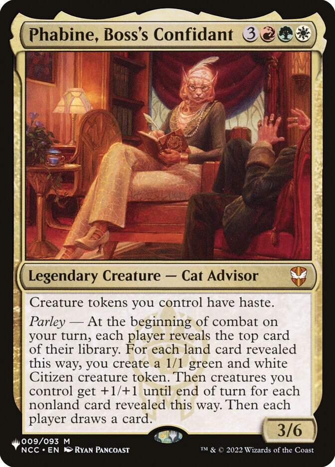 Phabine, Boss's Confidant [The List] (NCC-9)