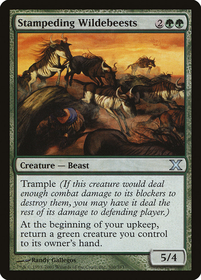 Stampeding Wildebeests [Tenth Edition] (300)