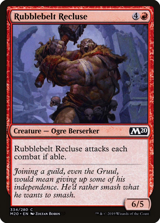 Rubblebelt Recluse [Core Set 2020] (334)