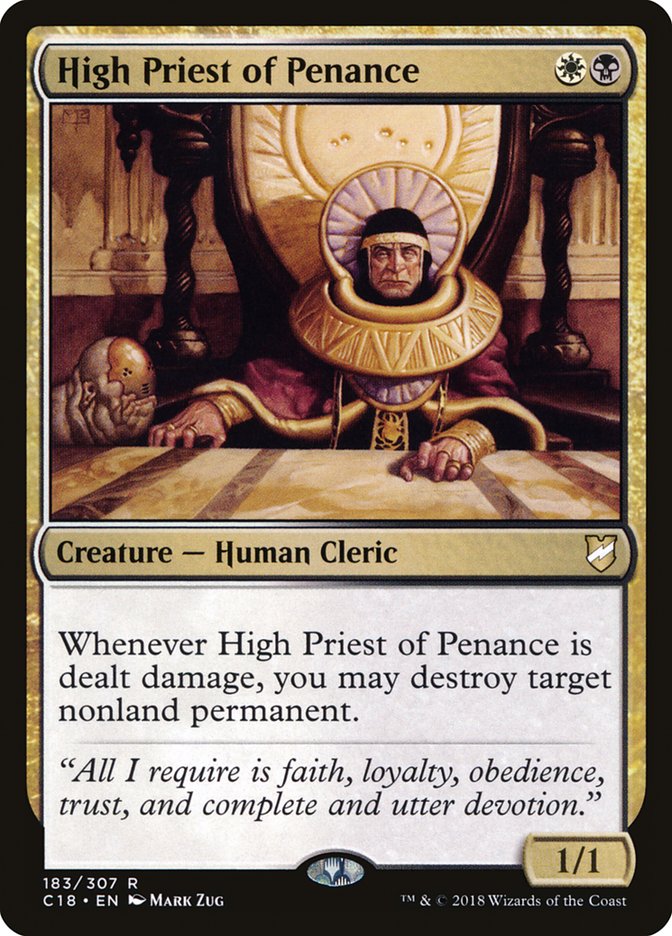 High Priest of Penance [Commander 2018] (183)