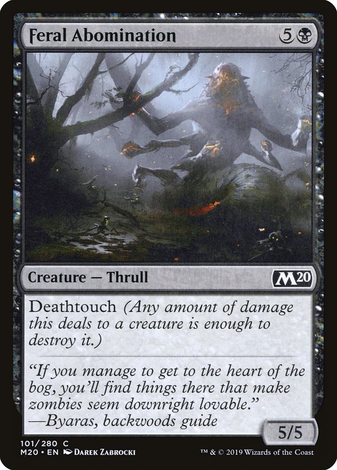 Feral Abomination [Core Set 2020] (101)