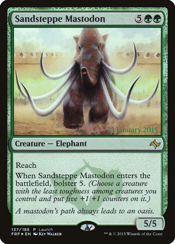 Sandsteppe Mastodon [Fate Reforged Promos] (137)