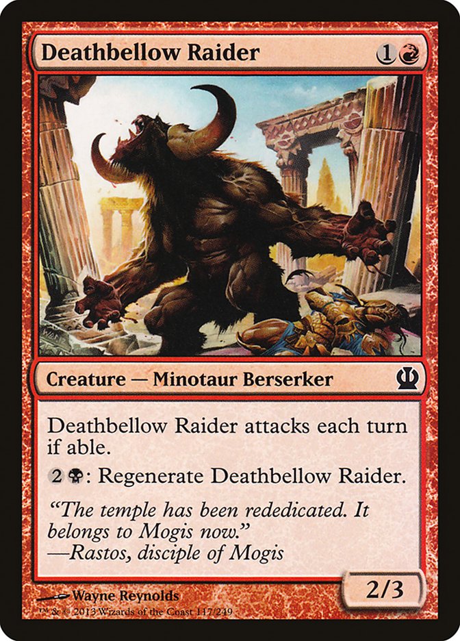 Deathbellow Raider [Theros] (117)