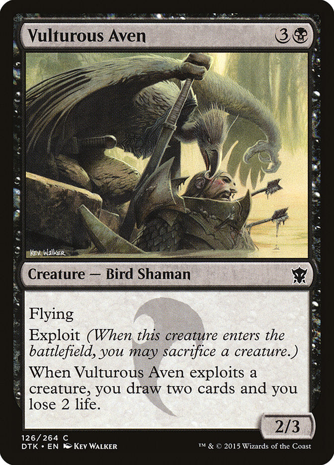 Vulturous Aven [Dragons of Tarkir] (126)