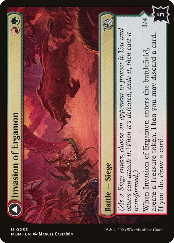 Invasion of Ergamon // Truga Cliffcharger [March of the Machine] (233)
