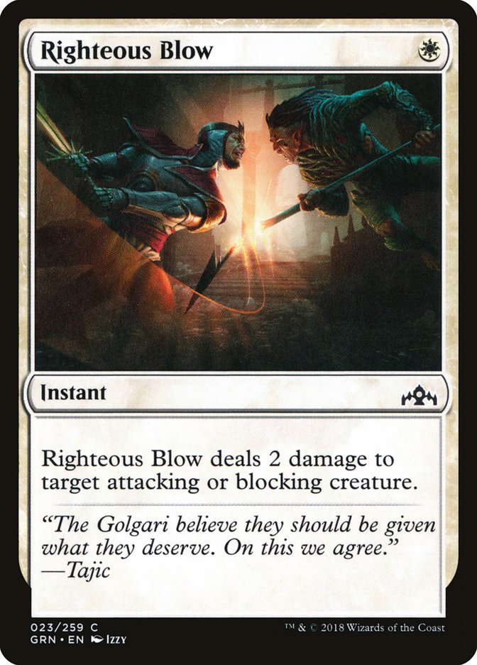 Righteous Blow [Guilds of Ravnica] (23)